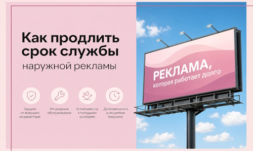 Как продлить срок службы наружной рекламы в  Новодвинске