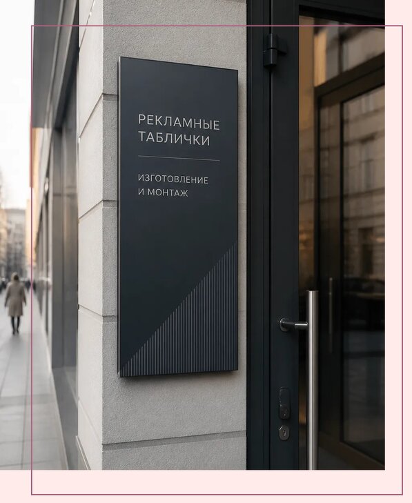 Рекламные таблички в Новодвинске по цене от 4602 р. | Аванза-Нвд