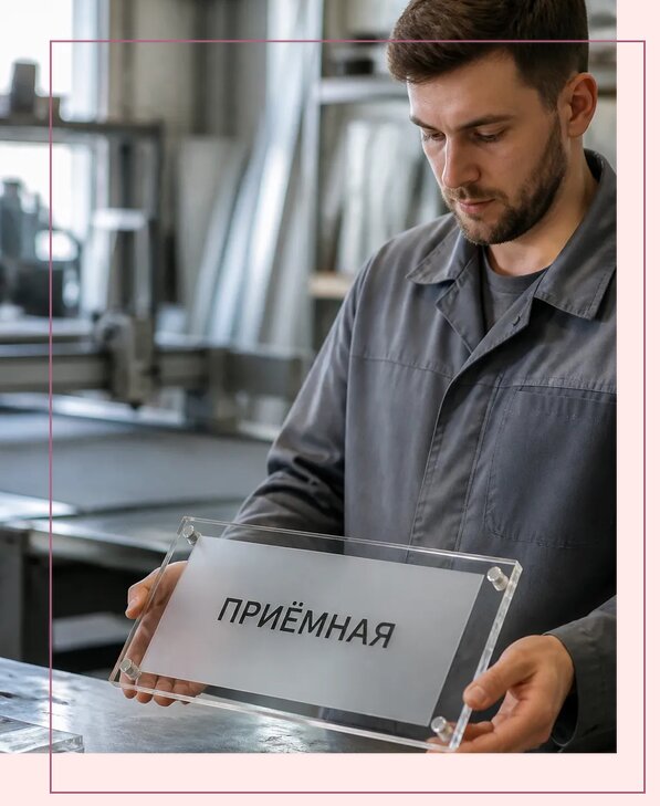 Таблички из оргстекла на заказ в Новодвинске от 3989 р. | Аванза-Нвд