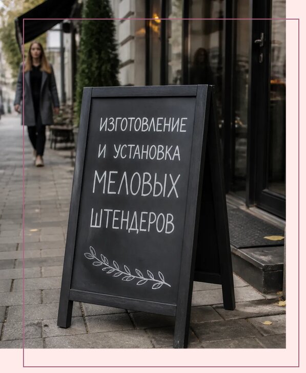 Меловые штендеры в Новодвинске по цене от 6648 р. | Аванза-Нвд